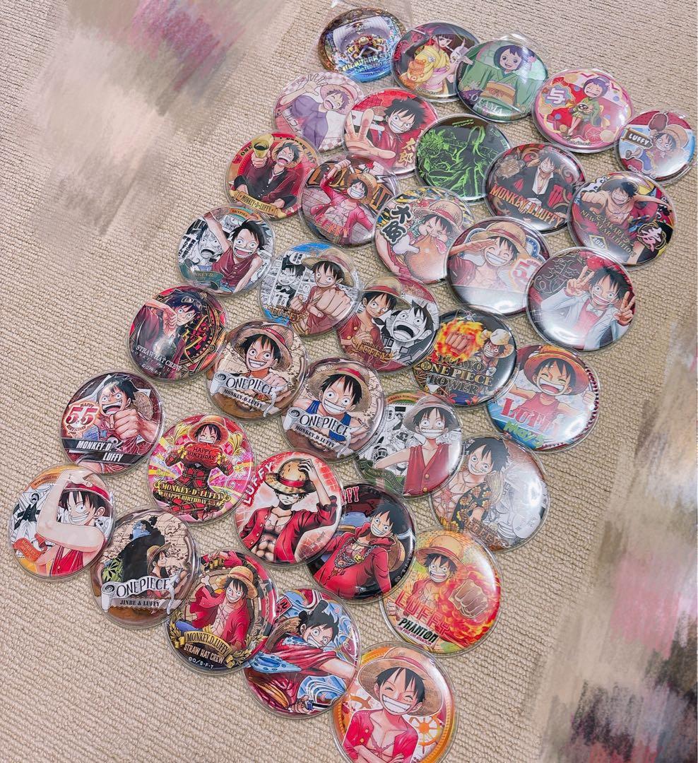 ONE PIECE ルフィ 輩缶バッチ 35個セット 日本限定