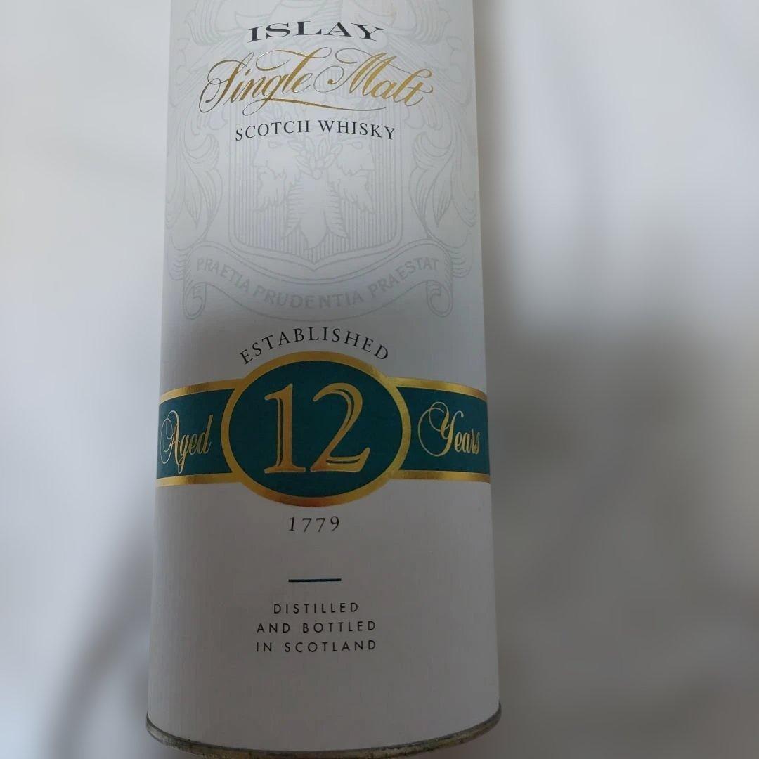 ボウモア　シングルモルトスコッチ　ウイスキー　12年　カモメラベル　グラス付き