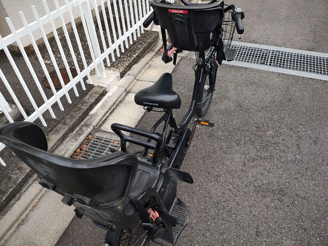 電動自転車　パナソニック　Panasonic 黒　ブラック　子供乗　26インチ