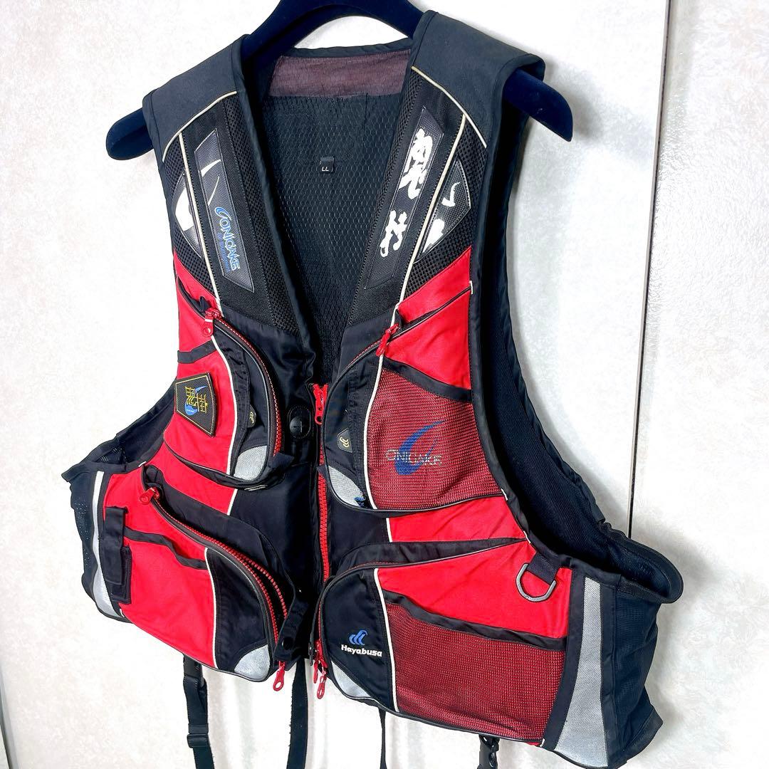 希少！ハヤブサ　ライフジャケット　鬼掛　トーナメント　ふかせ釣り