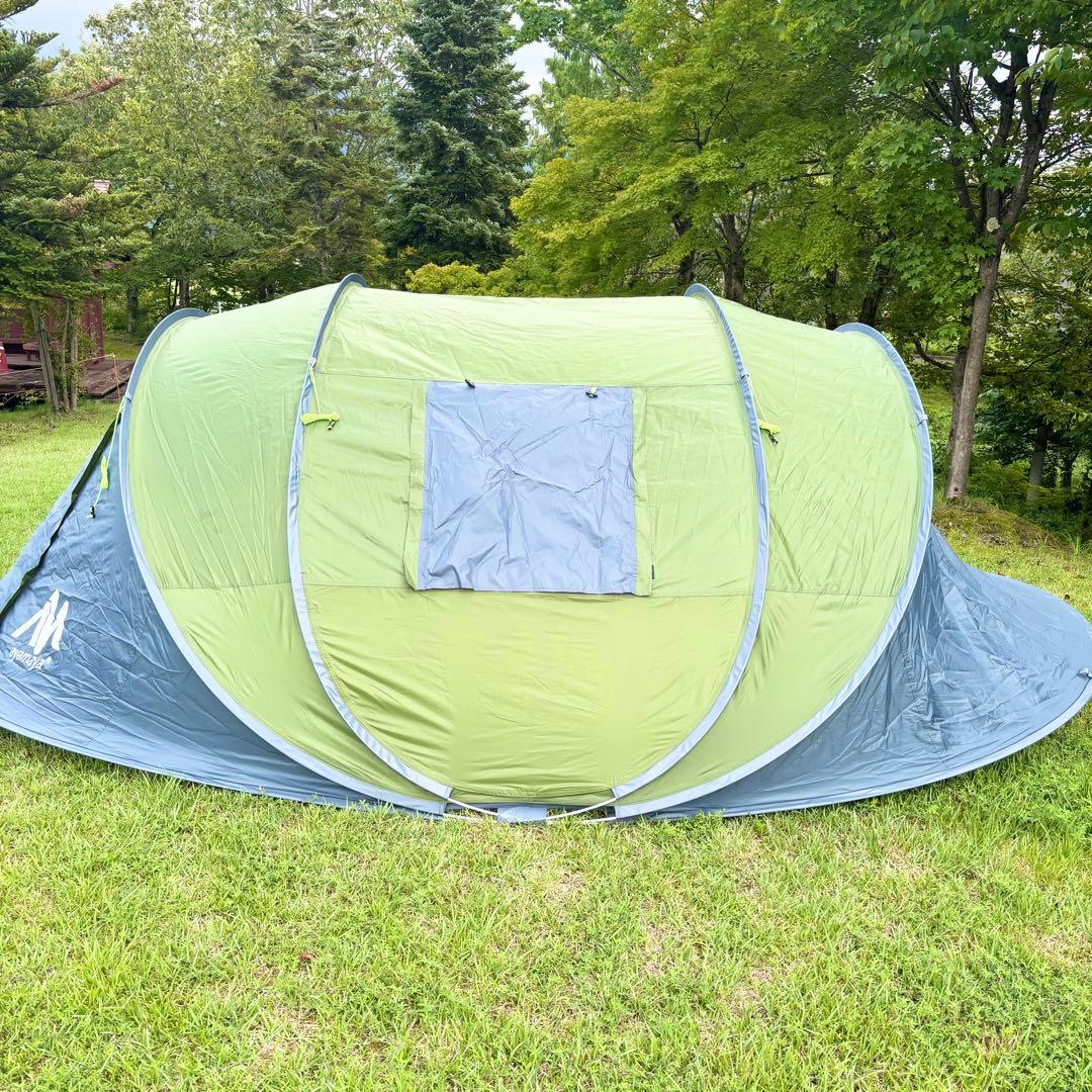 【美品】ayamaya ポップアップテント 4人〜6人用 カーキ ドーム型テント