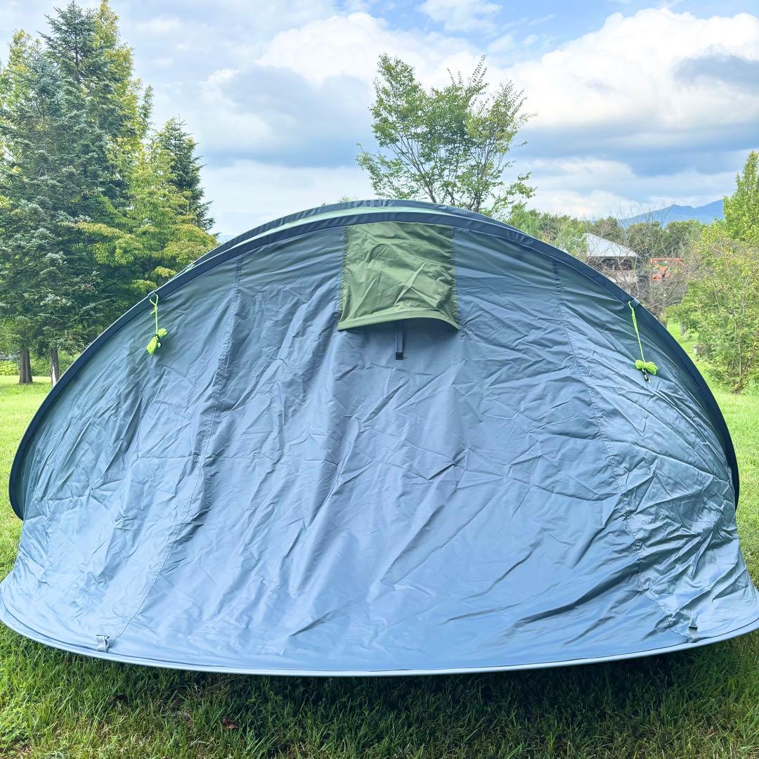 【美品】ayamaya ポップアップテント 4人〜6人用 カーキ ドーム型テント