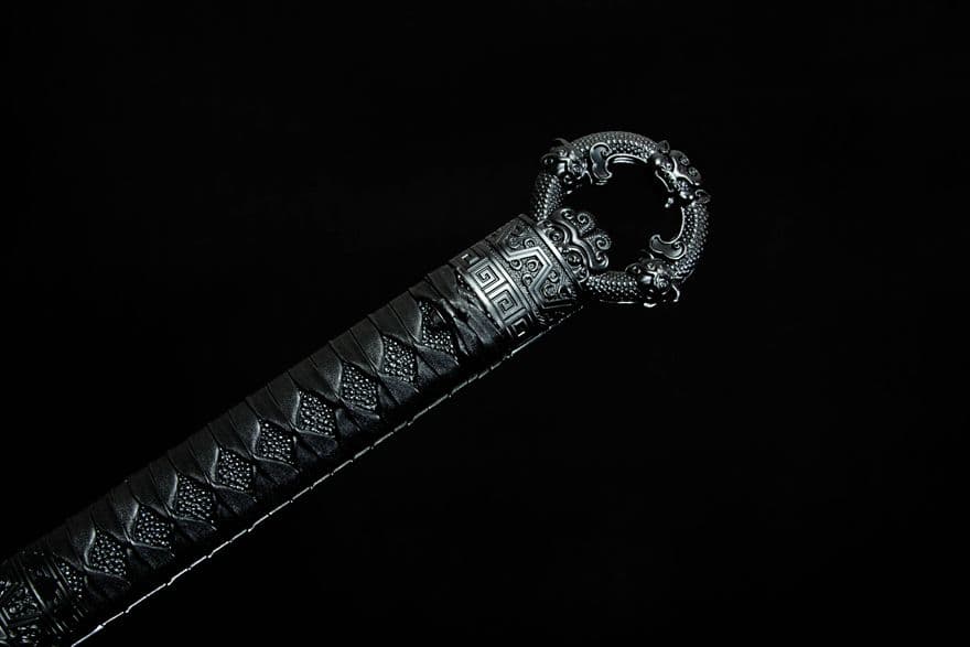 古兵器   武具　刀装具　日本刀　模造刀   居合刀 影虎牛尾刀