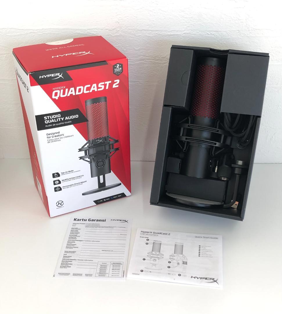 HyperX QuadCast2 コンデンサーマイク ゲーミングマイク