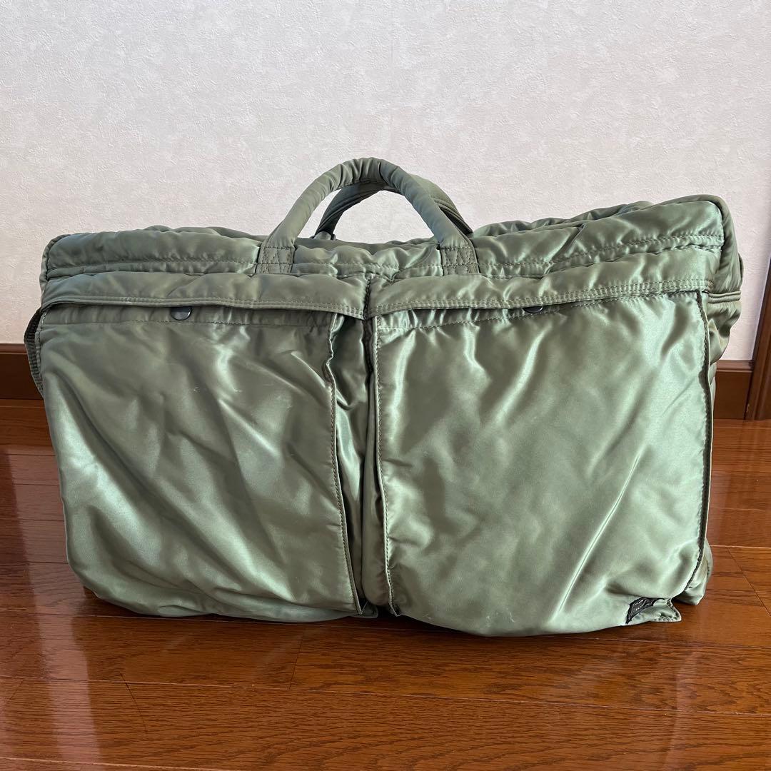PORTER タンカー ボストンバッグ L (52L) セージグリーン