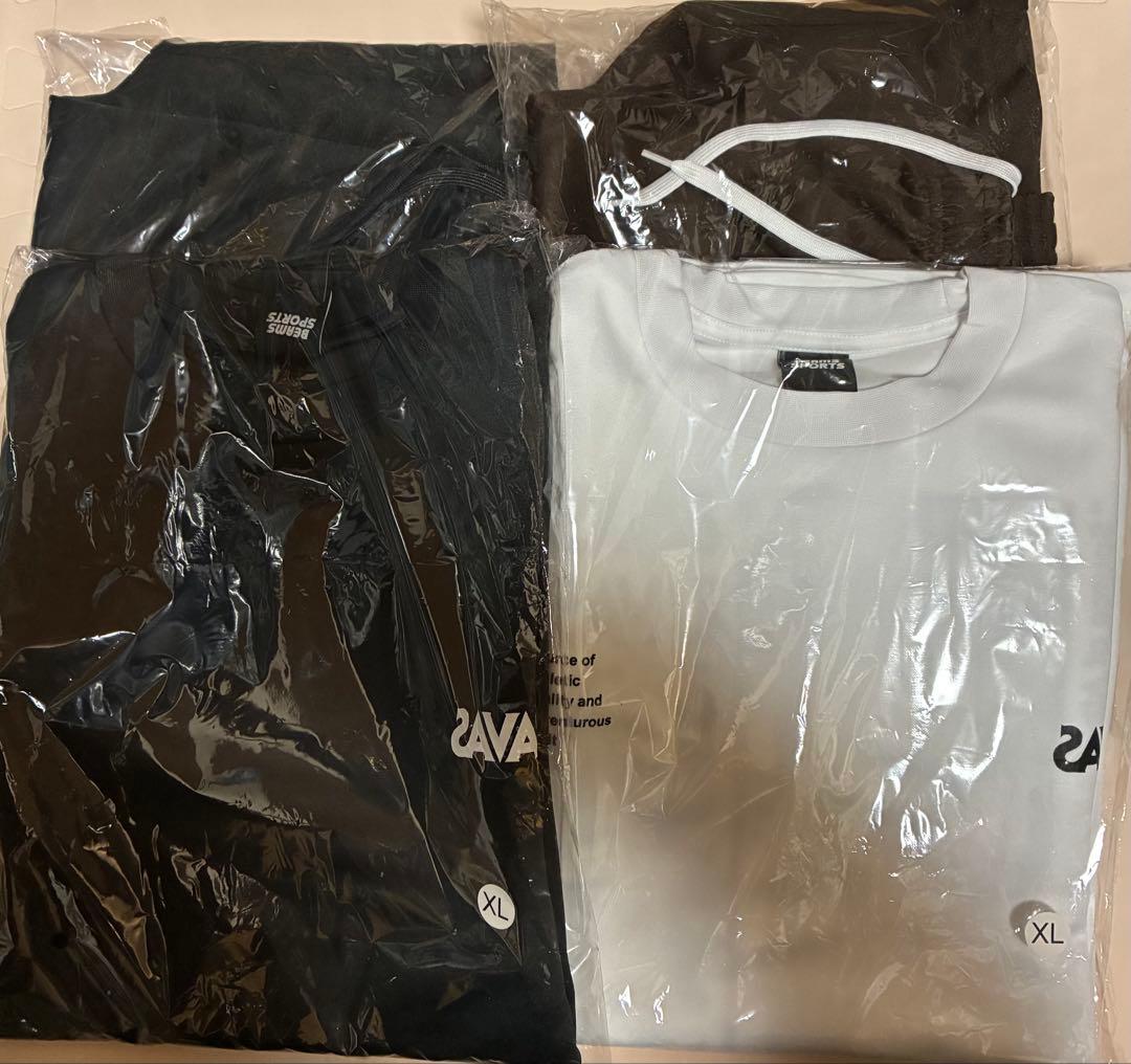 ザバス BEAMS SPORTS　ロングTシャツ&ショーツ XLサイズ2種セット