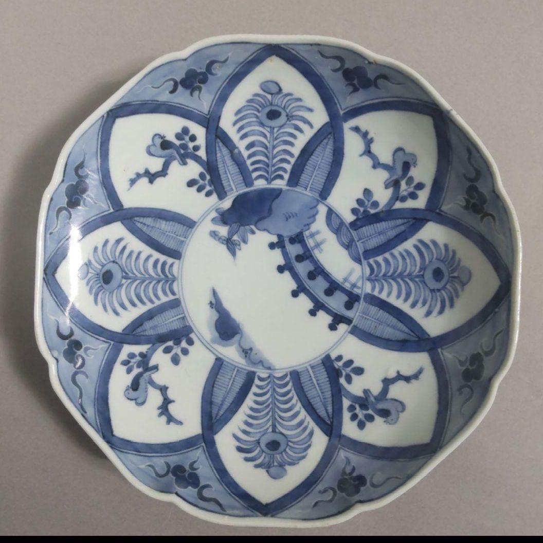 77*2陶芸 古伊万里小皿 有田焼 柿右衛門 骨董