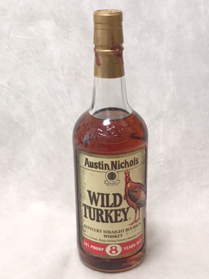 レアWILDTURKEY ワイルドターキー バーボンウイスキー 8年 旧ラベル