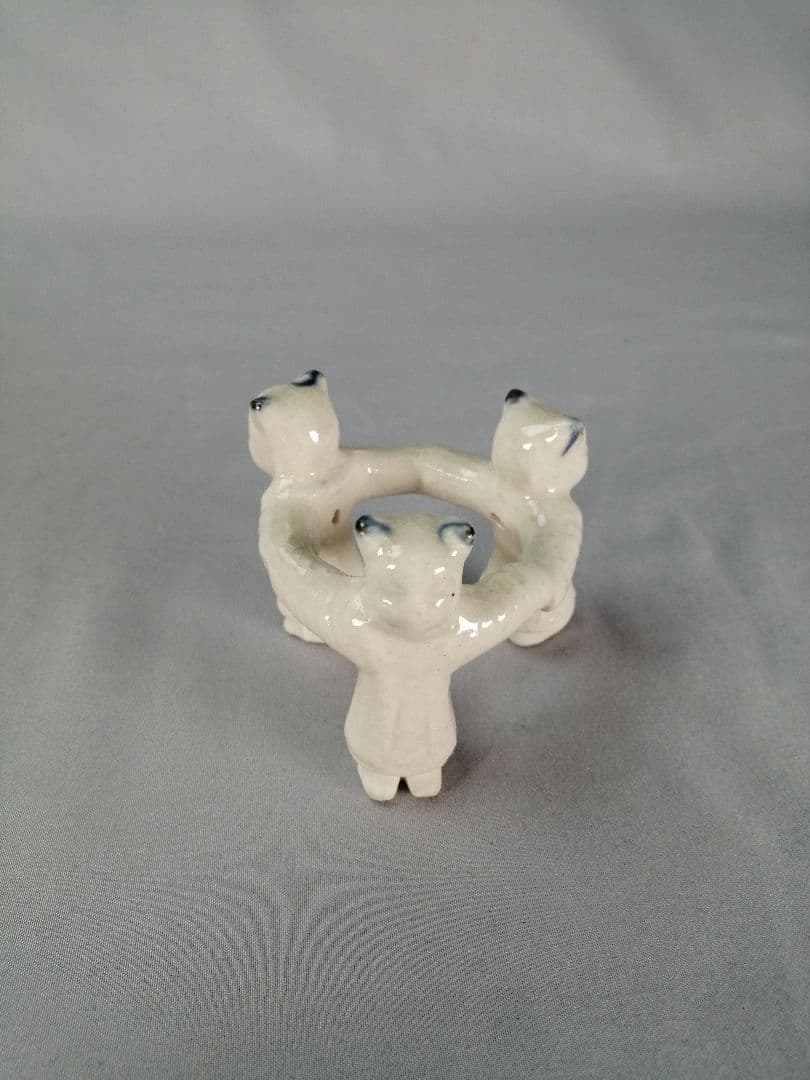 【茶事具】色変七種蓋置　加藤五陶作　蓋置200