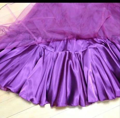 SALE☆チャコット　社交ダンス スカート ワインレッド 　L 定価53900円