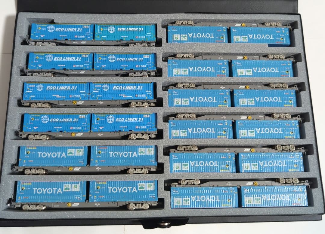 KATO EF66-27　トヨタコンテナ塗替品　コキ20車+4車　中古品