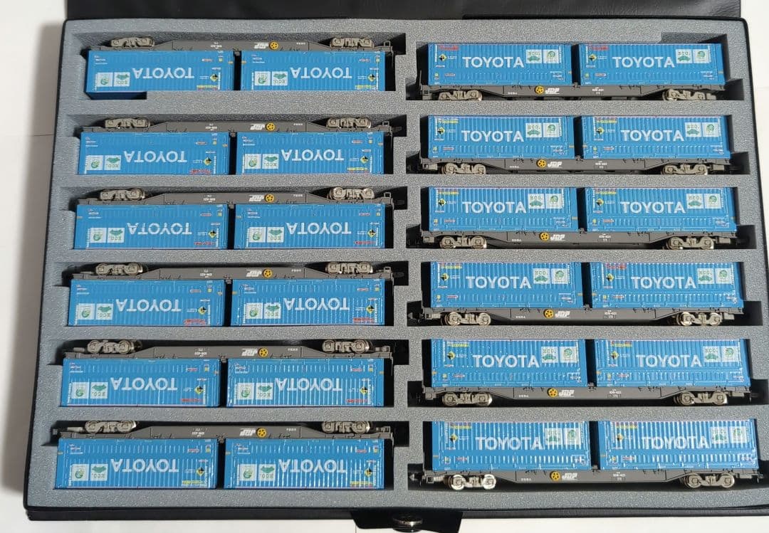 KATO EF66-27　トヨタコンテナ塗替品　コキ20車+4車　中古品