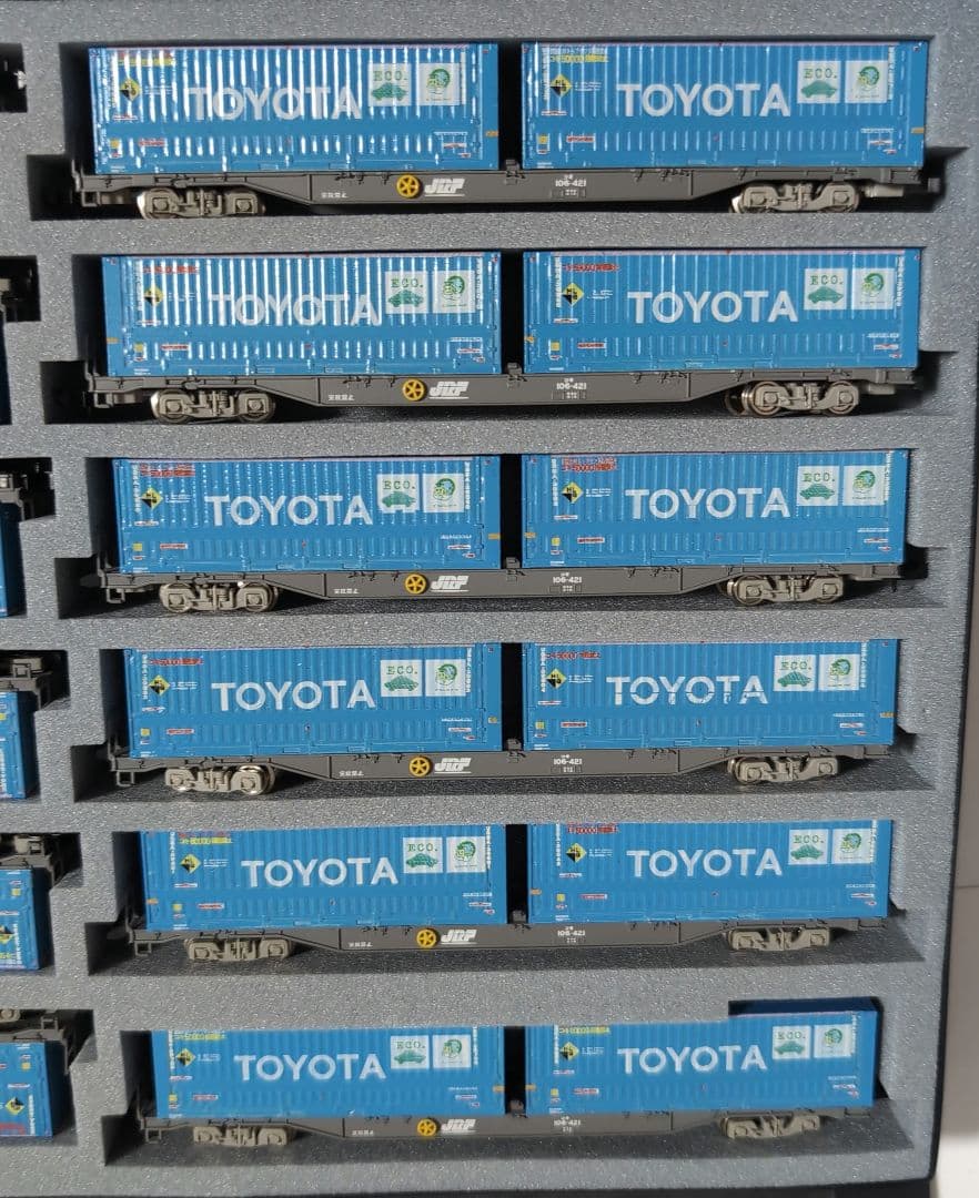 KATO EF66-27　トヨタコンテナ塗替品　コキ20車+4車　中古品