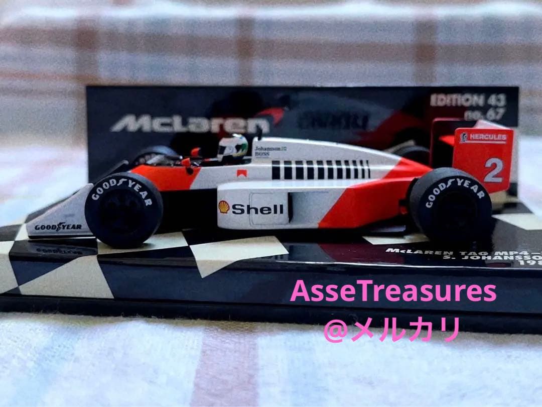 ミニチャンプス 1/43 マクラーレン・TAGポルシェ MP4/3 ヨハンソン