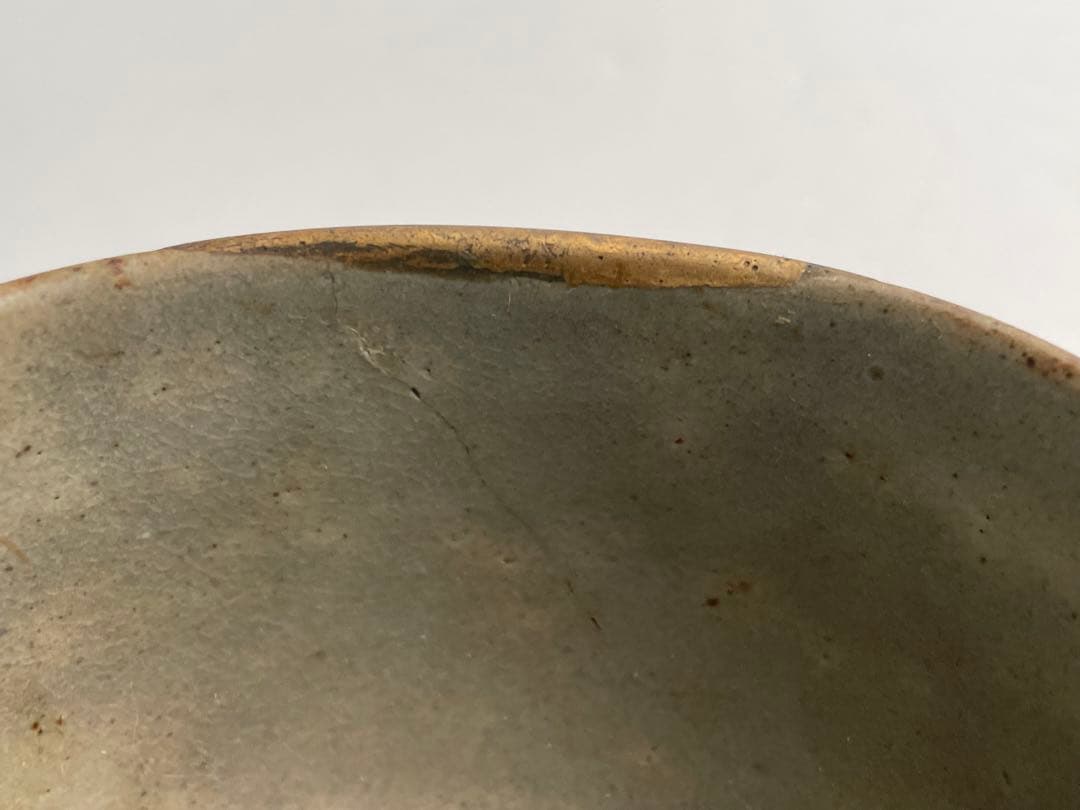 骨董　アンティーク　古唐津　絵唐津　茶碗　金継ぎ直し　金繕い　古美術　古陶磁