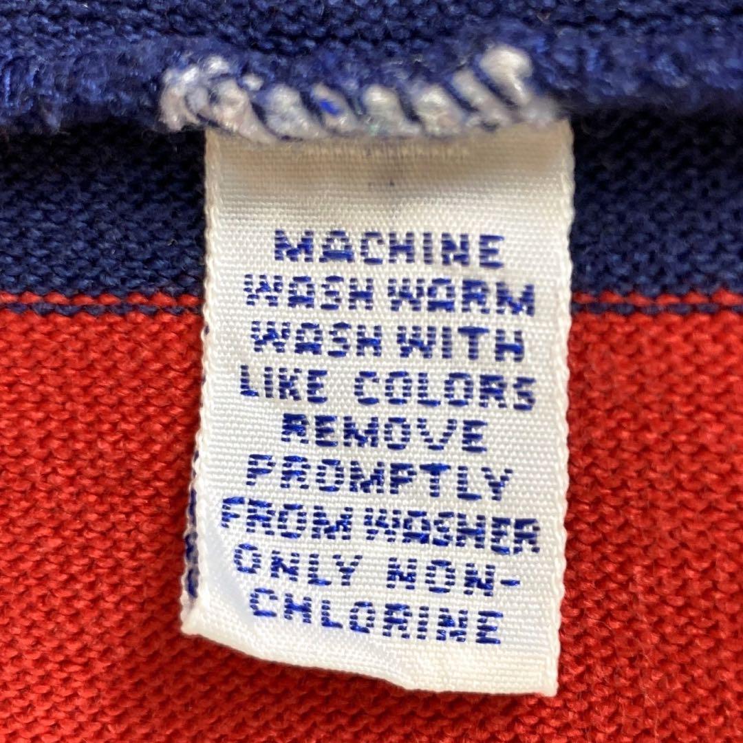 《美品》ポロバイラルフローレン☆M☆ラガーシャツ☆刺繍☆マルチストライプ☆M