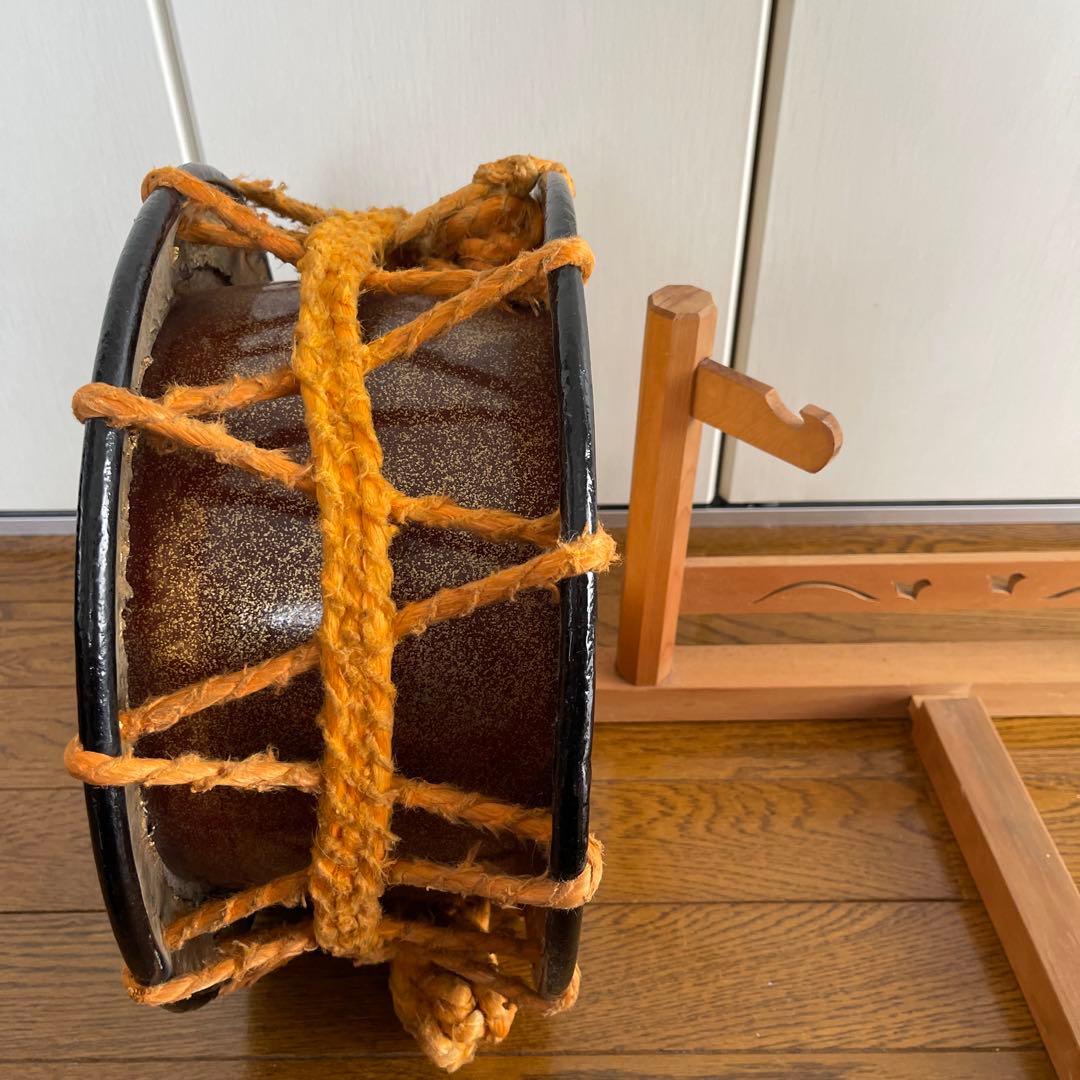 締太鼓、和太鼓、和楽器、バチ、3点セット