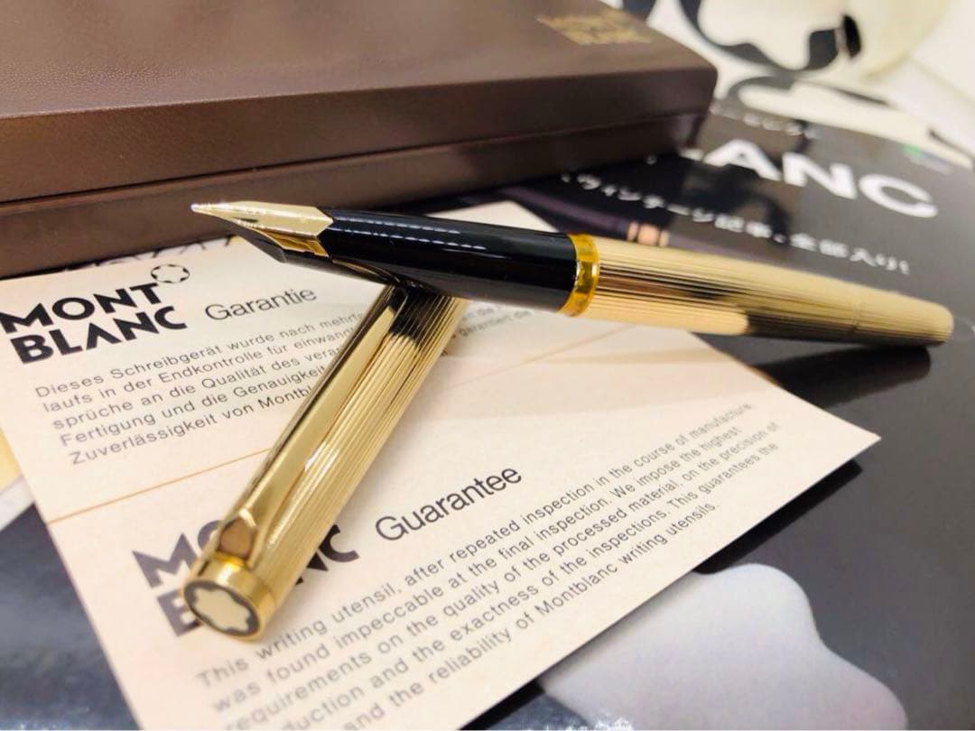 モンブラン　★稀な未使用に近い！金運を呼ぶ総金張りマイスターの銘品！No1246