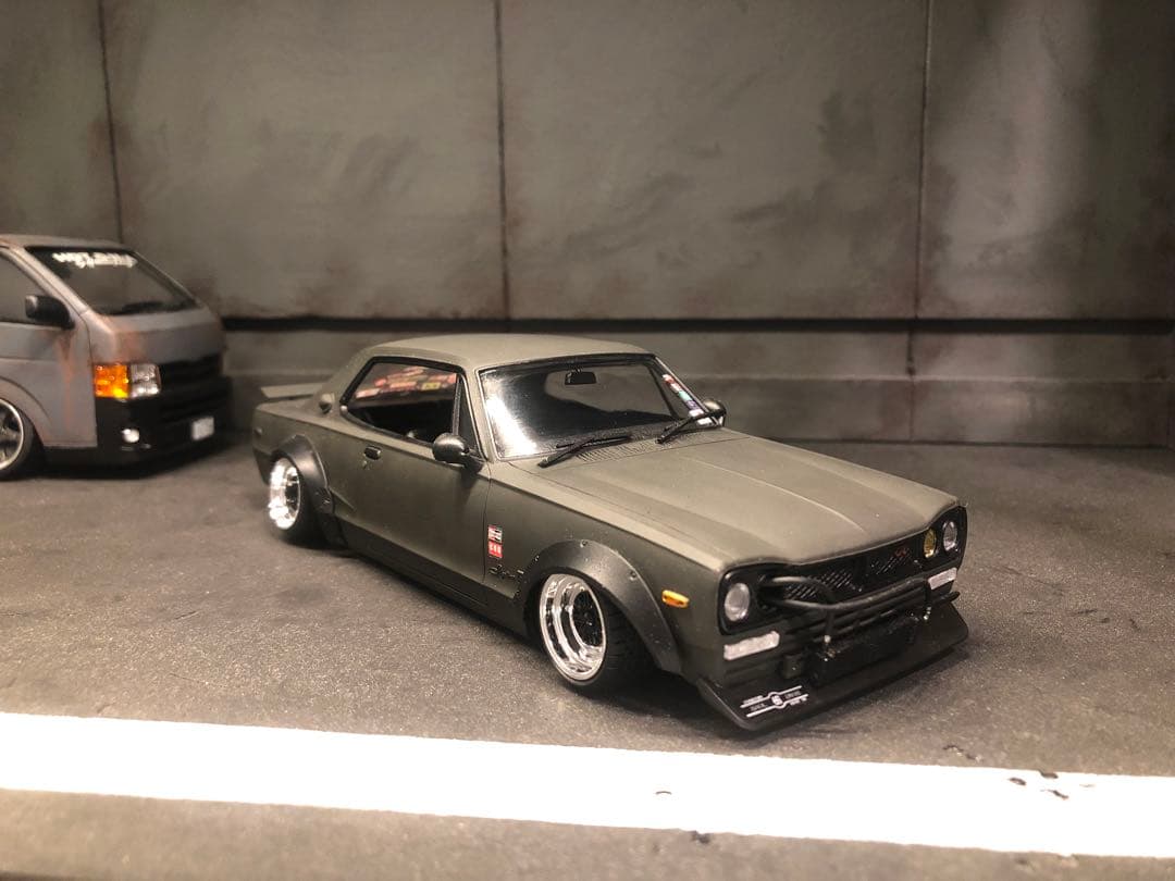 サイン入り箱付き　リバティーウォークハコスカ　プラモデル　完成品