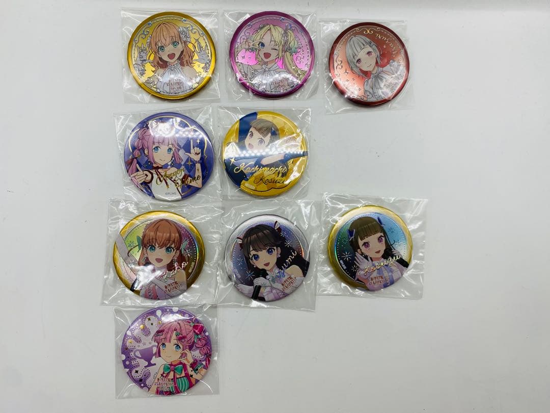 蓮ノ空　缶バッジ　箔押しレア　9種　花帆　綴理　慈　姫芽　小鈴　瑠璃乃
