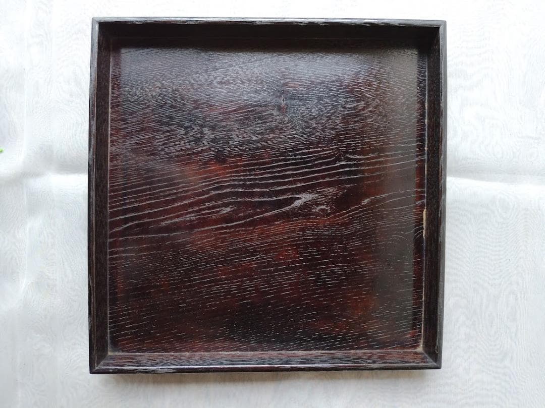 【当時物】大正　木製　角盆　会席膳　お膳　拾客揃　収納木箱付　骨董