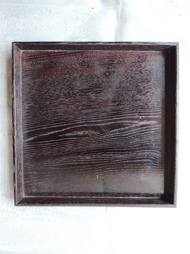 【当時物】大正　木製　角盆　会席膳　お膳　拾客揃　収納木箱付　骨董