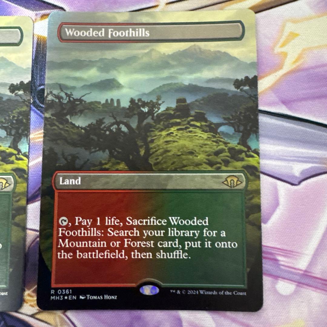 MTG ボーダーレス　樹木茂る山麓　英語Foil2枚