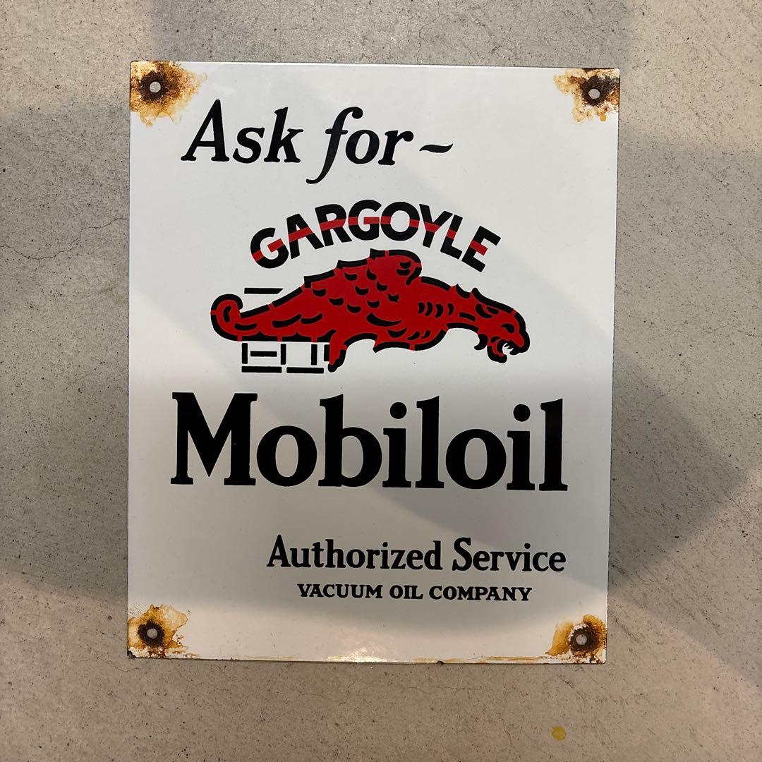 Mobile oil Gargoyle ヴィンテージ　看板