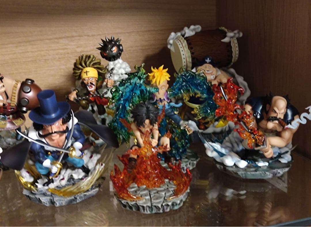 ONE PIECE 白ひげ海賊団 18体 ガレージキット ガレキ スタチュー①