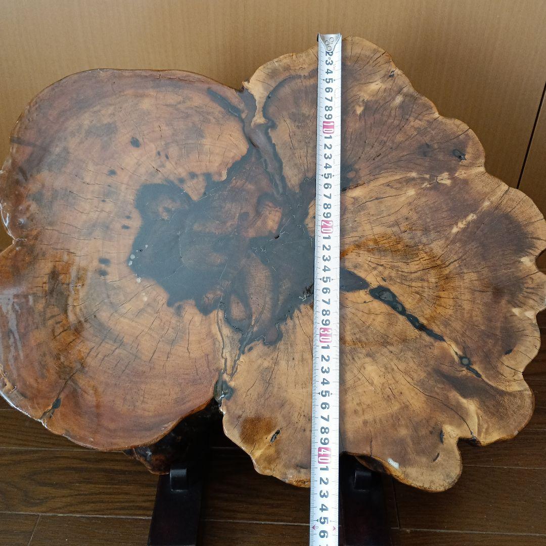 天然木　黒柿置物 樹齢150年以上の希少黒柿の置物