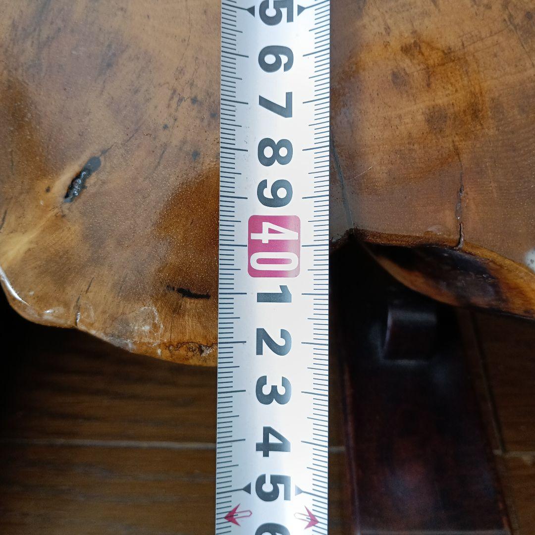 天然木　黒柿置物 樹齢150年以上の希少黒柿の置物