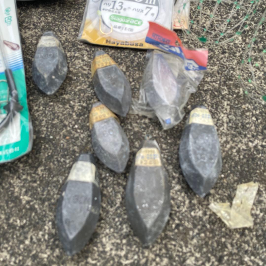 船釣りセット　電動リール　竿　仕掛け　カゴ　オモリセットです。