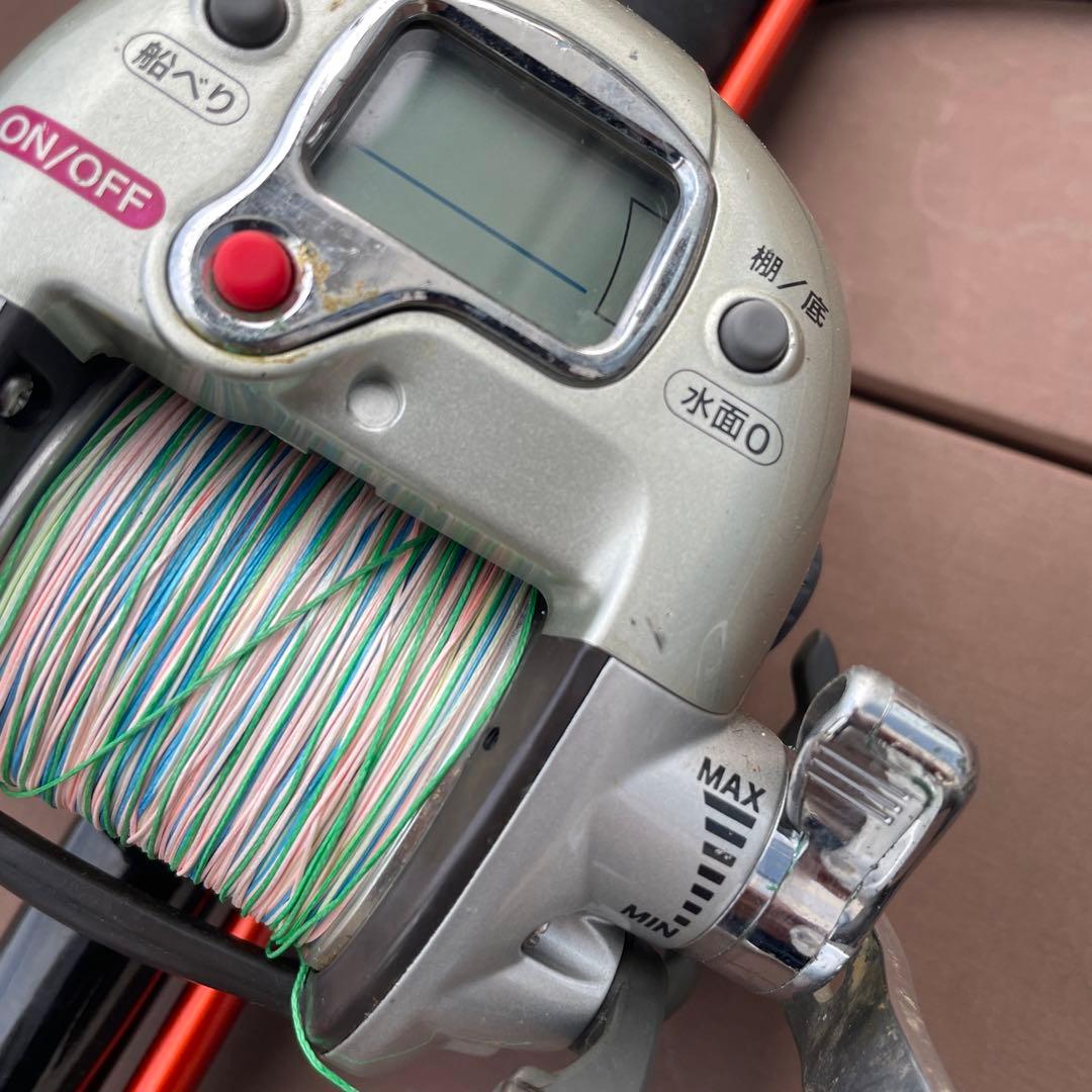 船釣りセット　電動リール　竿　仕掛け　カゴ　オモリセットです。