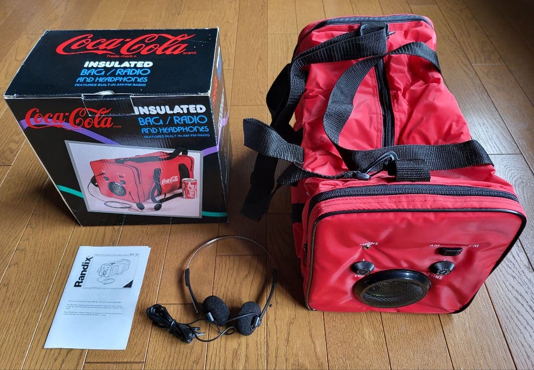 【1980年代】コカ・コーラ  ヴィンテージ  ラジオ内蔵  クーラーバッグ