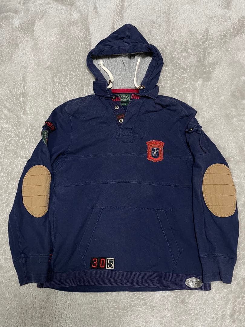 90sPolo Country Ralph Lauren ラガーシャツ フーディ