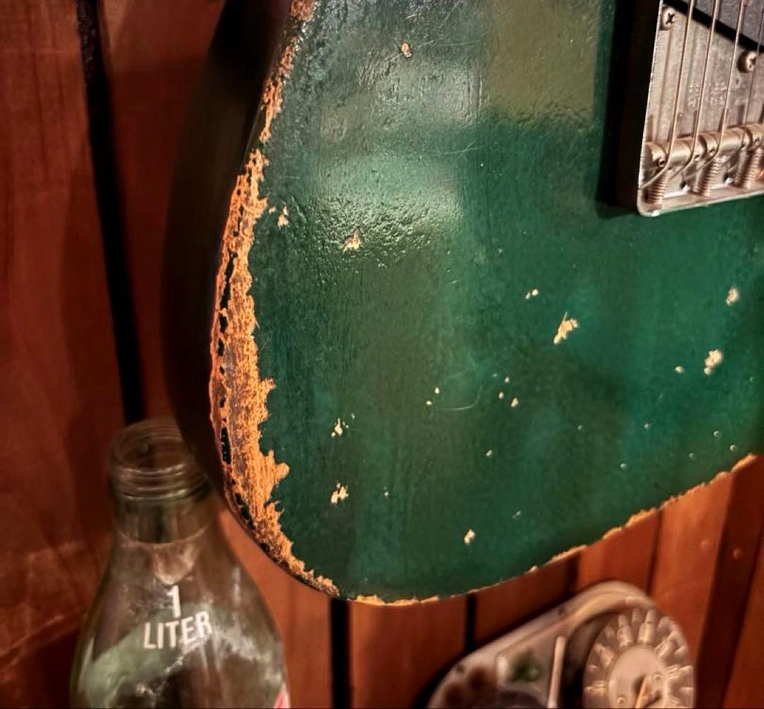 fender JAPAN テレキャスター レリック シャーウッドグリーン