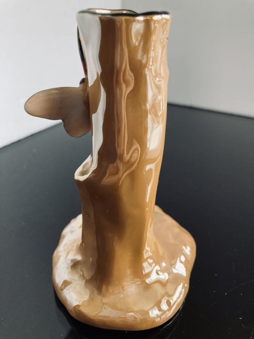 オールドノリタケ　アンティーク　蝶　一輪挿し　花瓶　M-JAPAN印　ラスター彩