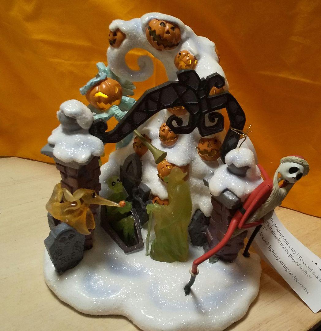 ホーンテッドマンション ナイトメアビフォアクリスマス ライトアップフィギュア