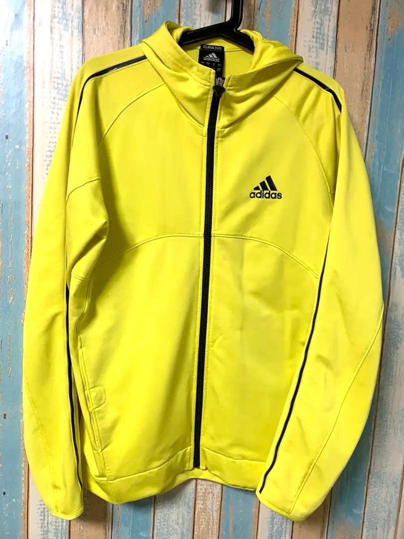 adidas ショッキングイエロー ジャージ トラック トップ 蛍光 黄色