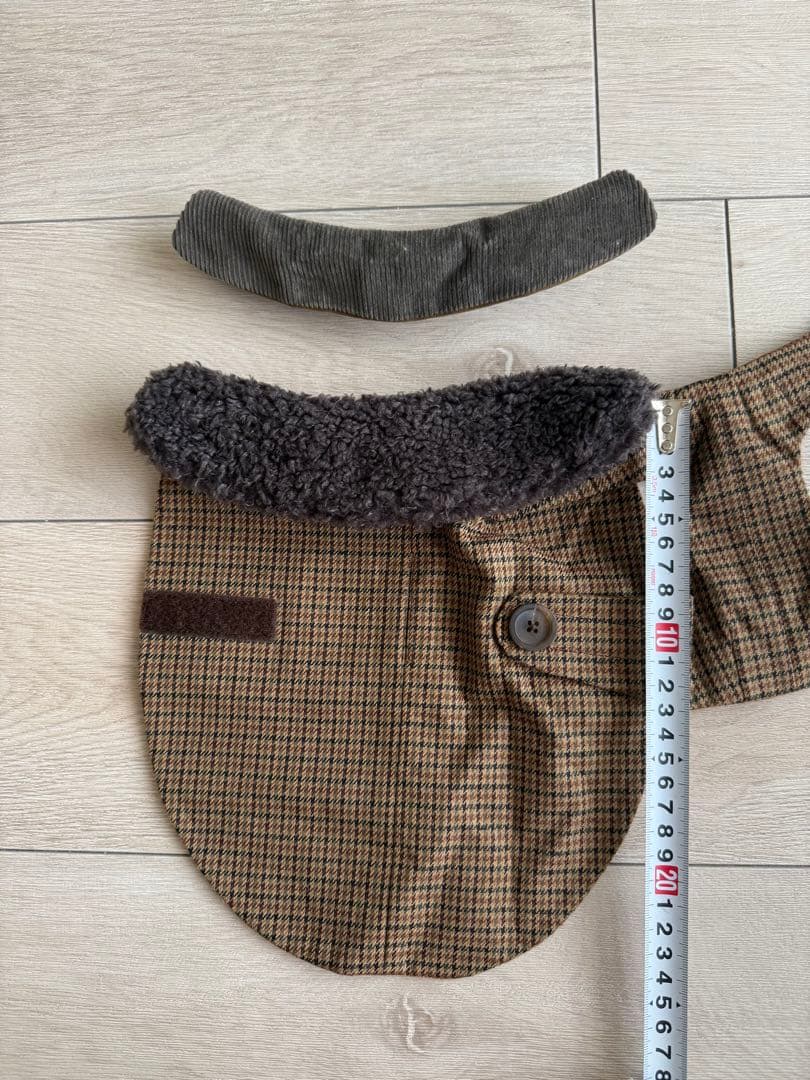 ote リバーシブル　トレンチコート　犬コート　オシャレ