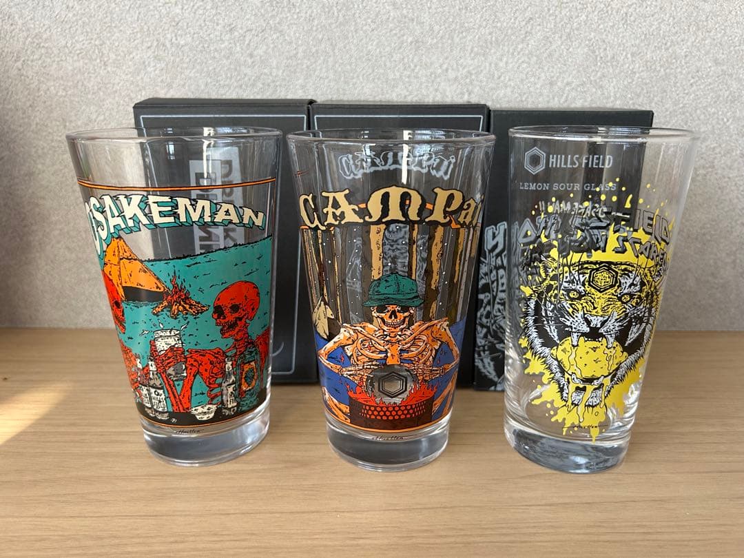 HILLSFIELDヒルズフィールドパイントグラスレモンサワーグラス3点セット
