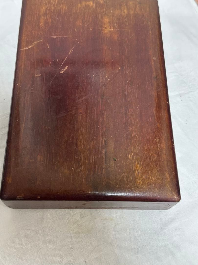 端渓硯　唐木箱　素朴な硯