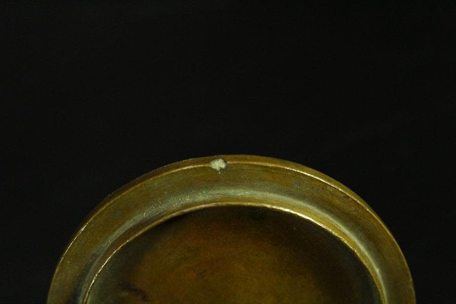 古銅 大明宣徳年製 饕餮紋 二件(K-ZC785)