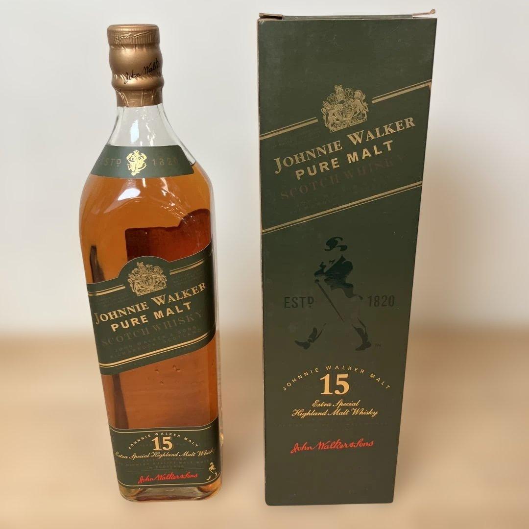 1000mlウイスキージョニーウォーカー ピュアモルト 15年