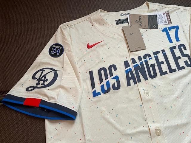 大谷翔平2025CITYコネクトNIKELIMITEDジャージ♯34パッチ付　L