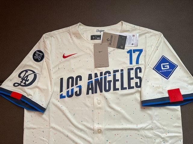 大谷翔平2025CITYコネクトNIKELIMITEDジャージ♯34パッチ付　L