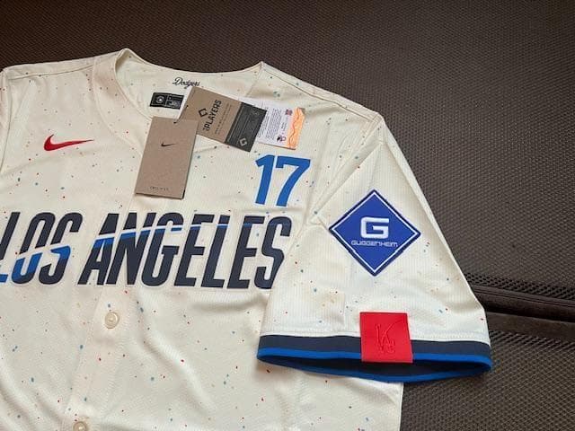 大谷翔平2025CITYコネクトNIKELIMITEDジャージ♯34パッチ付　L