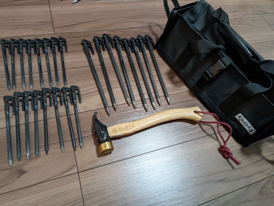 鍛造　エリッゼステーク ペグ ケース ハンマー