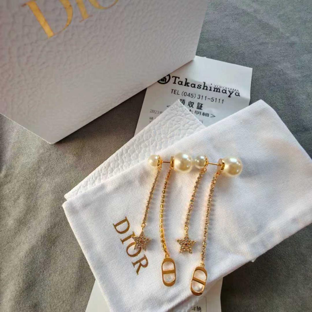 ピアス ロング ゴールド CDチャーム スター