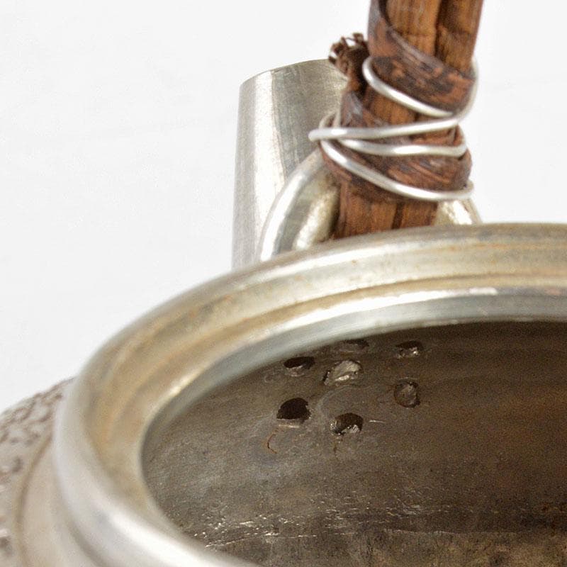 煎茶道具　継山造　本錫　急須　茶壷　約167g　箱付　M　R4802